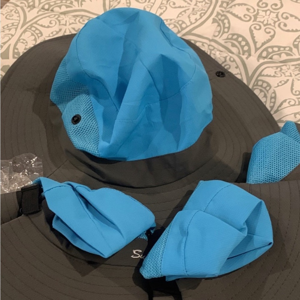 Set of 4 Sun Shade Adjustable SPF Wide Brim hats